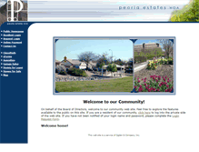 Tablet Screenshot of peoriaestateshoa.com